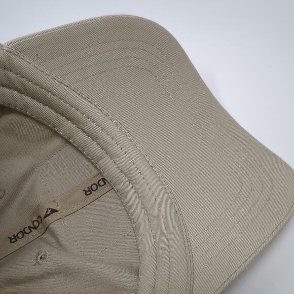 Condor Slideback Baseball Cap Beige One Size Adjustable Vented Holes 6 Panel - Picture 8 of 10